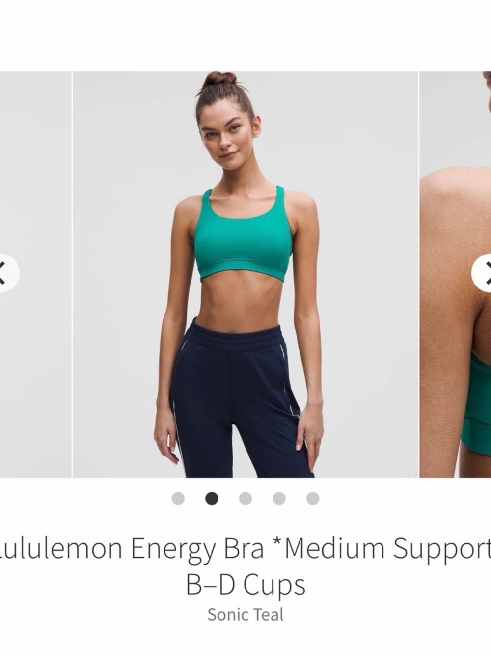 lululemon athletica Energy Bra in Sonic Teal